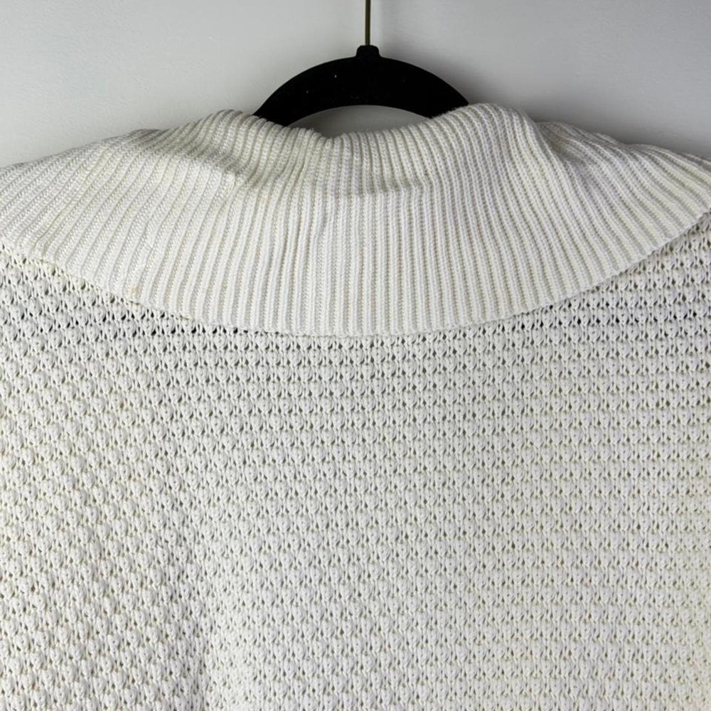 Ruby Rd. Large Women's Top White Knit Sweater - Picture 6 of 6